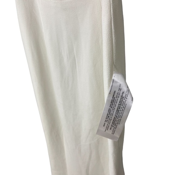 Dress The Population Estella Dress Gown Leg Slit White Size Medium Wedding - Picture 7 of 12